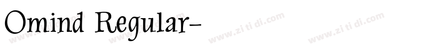 Omind Regular字体转换